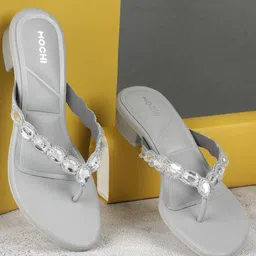 Mochi Open Toe Western - Embellished Block-16