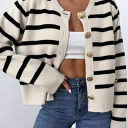 bebe Women Striped Cotton Cardigan-picture-47