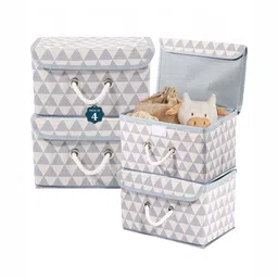 Aura Grey Set of 4 Reusable Drawer Organiser Organisers-10