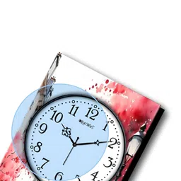 OLIVE TREE White & Black Printed Rectangular Shaped Contemporary Wall Clock image 2