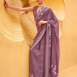 Anouk Ethnic Motifs Printed Saree With Blouse Piece-11