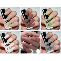 VOLO Set of 6 Color Rich Toxic Free Perfection Shine Nail Polish-5ml Each-VT-069 image 1