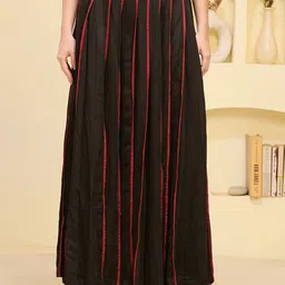 First Resort by Ramola Bachchan Women Pleated Maxi Flared Skirt-image-55