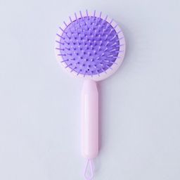 Beutifly Kids Circle Shaped Hair Brush For Detangling Hair - Purple-17