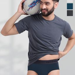 FREECULTR Men Pack Of 4 Mid-Rise Basic Briefs FCP-XT-B-AG-CW-MB-PB-S-picture-23