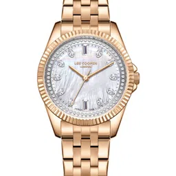 Lee Cooper Women Brass Dial & Stainless Steel Bracelet Style Straps Analogue Watch LC08033.420-image-83