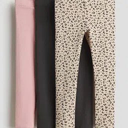 H&M 3-Pack Brushed-Inside Jersey Leggings-picture-19