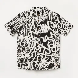 Fame Forever by Lifestyle Boys Abstract Printed Cotton Spread Collar Casual Shirt-image-71