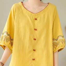 DressBerry Women Solid Regular Cotton Top-picture-28