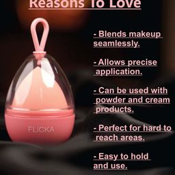 FLiCKA 3Pcs Makeup Combo - Tomato Foundation & Get Set Go Primer with Beauty Blender image 5