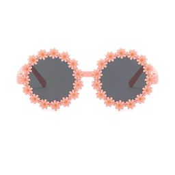 NESKA MODA Kids Black Lens & Orange Flower Round Sunglasses-picture-16