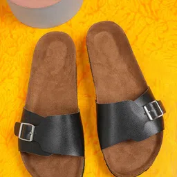 MOZAFIA Women Open Toe Flats with Buckles-image-38
