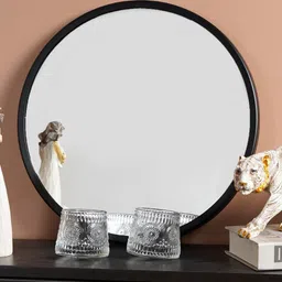 THE ARTMENT Black Round Wall Mirror-image-37