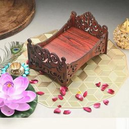 Gojeeva Engineered Wood Lord Krishna Bed-picture-39