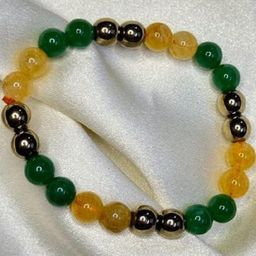 Divine souvenirs Unisex Artificial Beaded Elasticated Bracelet-30