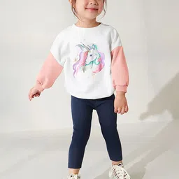 JC SPARKLE Girls Printed Pure Cotton Sweatshirt with Pyjamas-image-51
