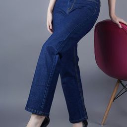 Metronaut Women Classic Regular Fit Mid-Rise Low Distress Jeans-picture-20