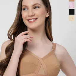 LILY c8811 Pack Of 4 Solid Full Coverage Minimizer Bra-picture-0