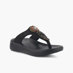 MEDIFEET Women Embellished Open Toe Flats-image-20