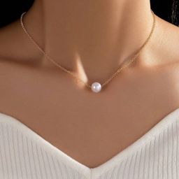 Boghra Sales Gold-Plated Alloy Pearls Chain-25