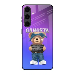 QRIOH Gangsta Bear Printed Samsung Galaxy S24 Plus Back Case-26