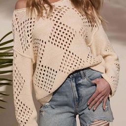 all about you Self Design Sweater-image-49