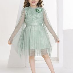 Peppermint Girls Net Fit and Flare Dress-image-48