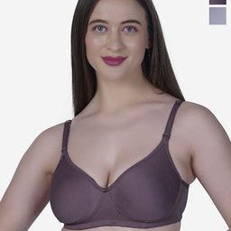 SHYAM SONS FLAIR Navya Pack of 2 Seamless Lightly Padded T-shirt Bras With All Day Comfort-23