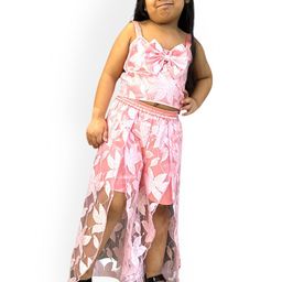 Samsara Couture Girls Embellished Shoulder Strap Top With Palazzo-image-25