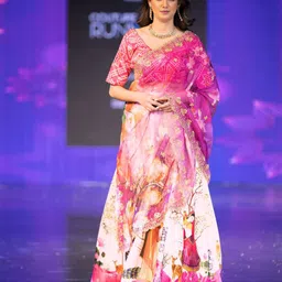 Kaizen TEXO FAB Printed Semi-Stitched Lehenga & Unstitched Blouse With Dupatta-image-68