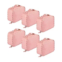 Aura Pink Set of 6 Regular Makeup Organiser Organisers-14