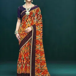Anouk Rustic Poly Georgette Saree-12