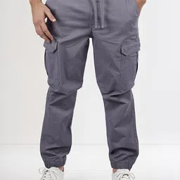 Celio Men Slim Fit Cargos Trousers-image-60