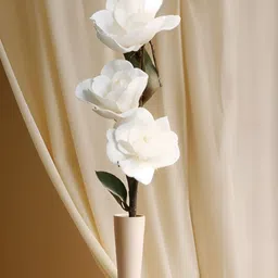 Royaloak White 1 Pieces Rose Artificial Flower-24