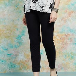 Melange by Lifestyle Women Mid-Rise Cotton Regular Trousers-image-86