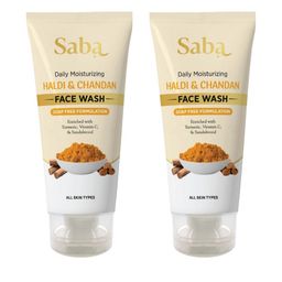 Saba Set Of 2 Daily Moisturizing Haldi & Chandan Face Wash - 100ml Each-11