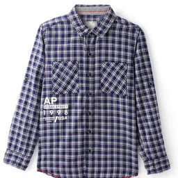 Infinity Boys Opaque Checked Casual Shirt-image-70
