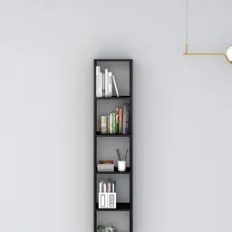 Crystal Furnitech Black Wooden Wall Shelves-picture-9