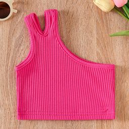 INCLUD Girls Ribbed One Shoulder Crop Top-picture-41