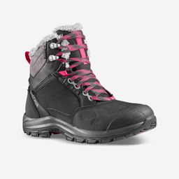 Women Mid Ankle Winter Shoes with Snow Grip Black - SH520-image-38