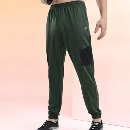 HRX by Hrithik Roshan Men Colorblocked Detail Mid-Rise Rapid Dry Training Joggers-picture-0