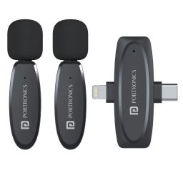 Portronics VlogMate omni direction wireless portable microphone audio accessories-image-12