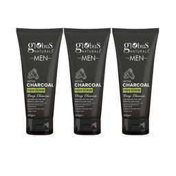 Globus naturals 3 Pcs Detox Charcoal Face Scrub Enriched With Tea Tree & Retinol 100g Each-36