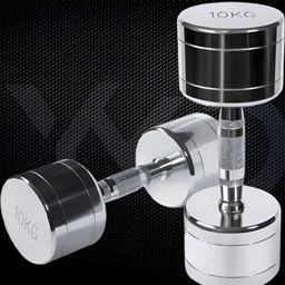 HackerX 2 Pieces Steel Fixed Weight Dumbbells - 10 kg Each-28
