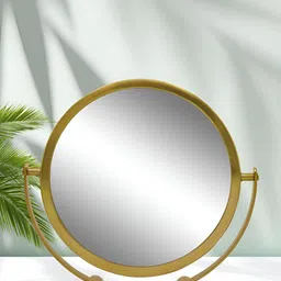 Metalsmith Yellow & Black Table Top Makeup Mirrors-image-60