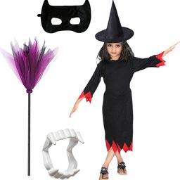 Kaku Fancy dresses Girls Halloween Witch Costume-image-36