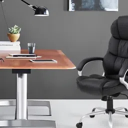 Oakcraft Black Study & Durable Study Chair-image-2