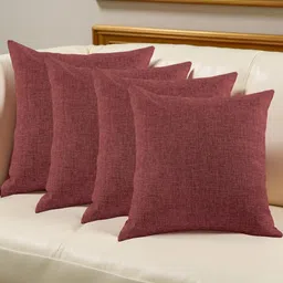 IVAZA Unisex Maroon Cushion Covers-image-86