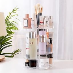 Aura Transparent Multipurpose 360 Rotating Makeup Organiser-19