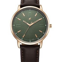 Fastrack Men Dial & Leather Straps Analogue Watch 38159WL01-35